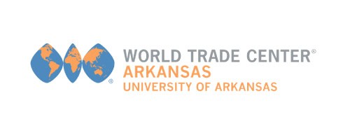 World Trade Center Arkansas, University of Arkansas logo - Global Trade Data