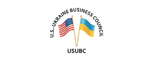 US-Ukraine Business Council (USUBC) logo with American and Ukrainian flags. - Global Trade Data