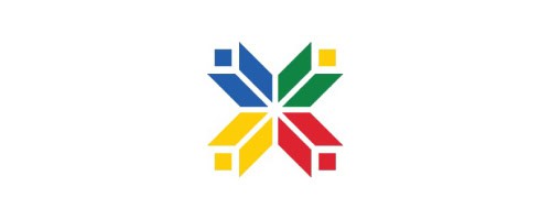 Colorful abstract logo representing government and industry association partners. - Global Trade Data